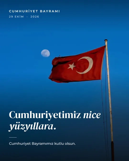 29 Ekim Cumhuriyet Bayramı kartı